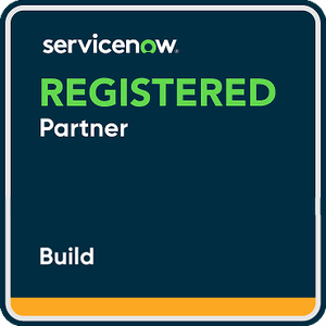 ServiceNow Build Partner ServiceNow Registered Partner badge for Build