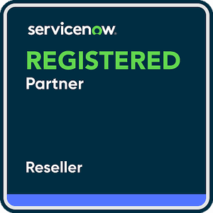 ServiceNow Reseller Partner ServiceNow Registered Partner badge for Reseller